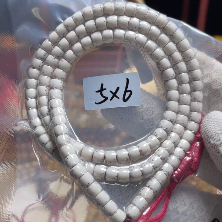 手串星月菩提5-6直切桶脱脂顺白