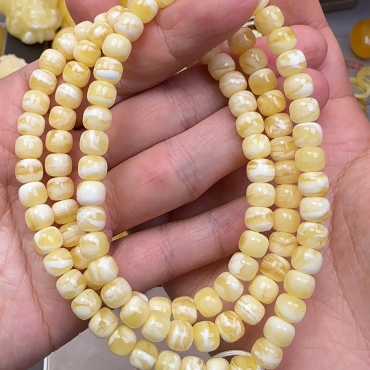 蜜蜡颈饰未镶嵌天然蜜蜡