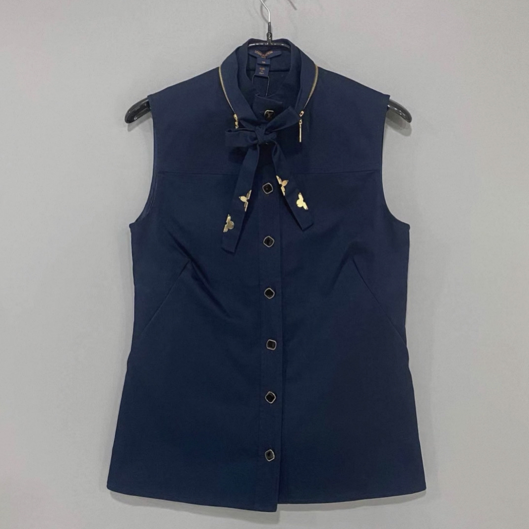 99新 LouisVuitton/路易威登 二手奢侈品lv藏蓝无袖马甲h277