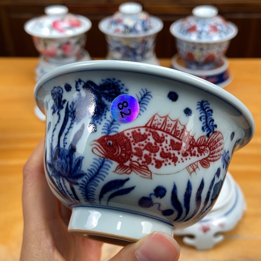 手绘现代茶具非古董