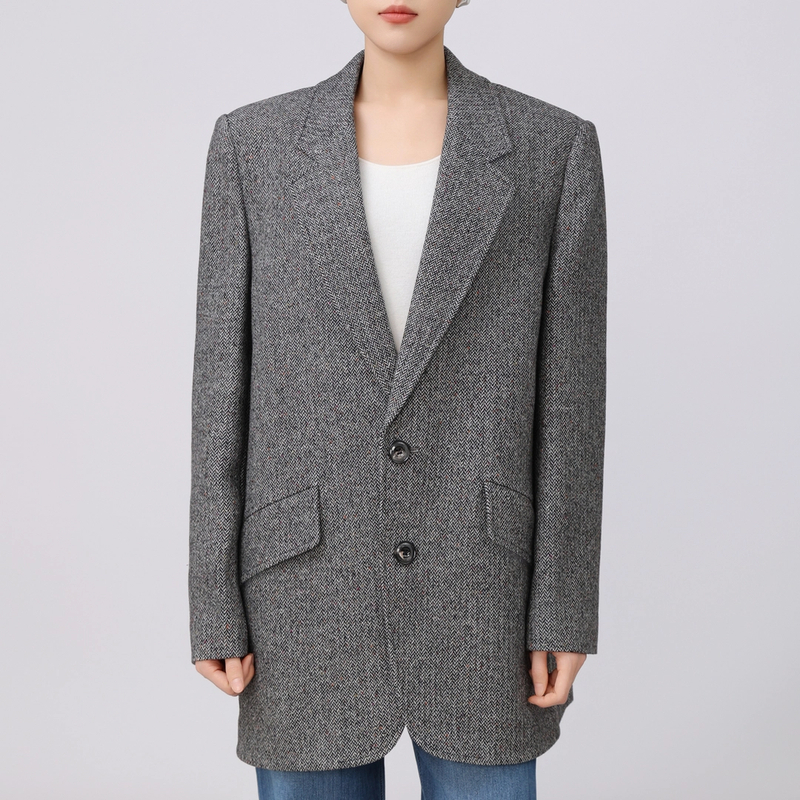 GIRDEAR/哥弟新款通勤西服上衣冬季厚款韩版小西装外套1400800