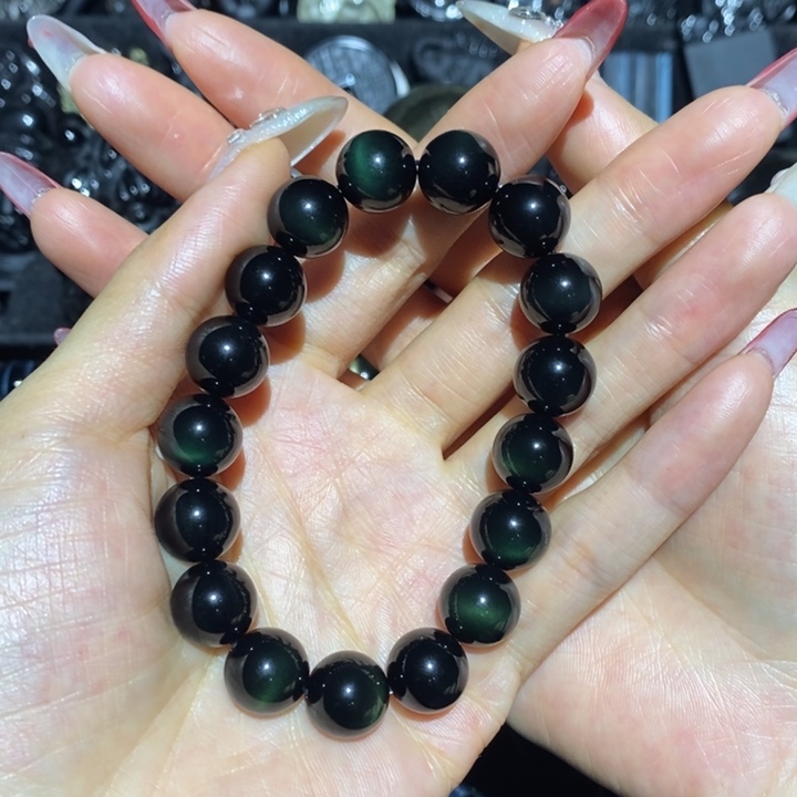 黑曜岩手链未镶嵌我****5