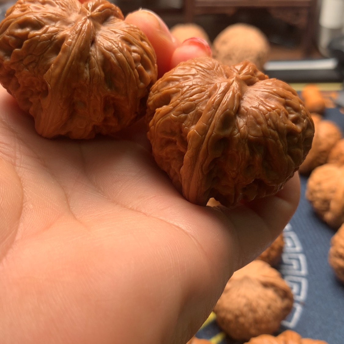 【闪购商品】把件文玩核桃✔**_元宝43