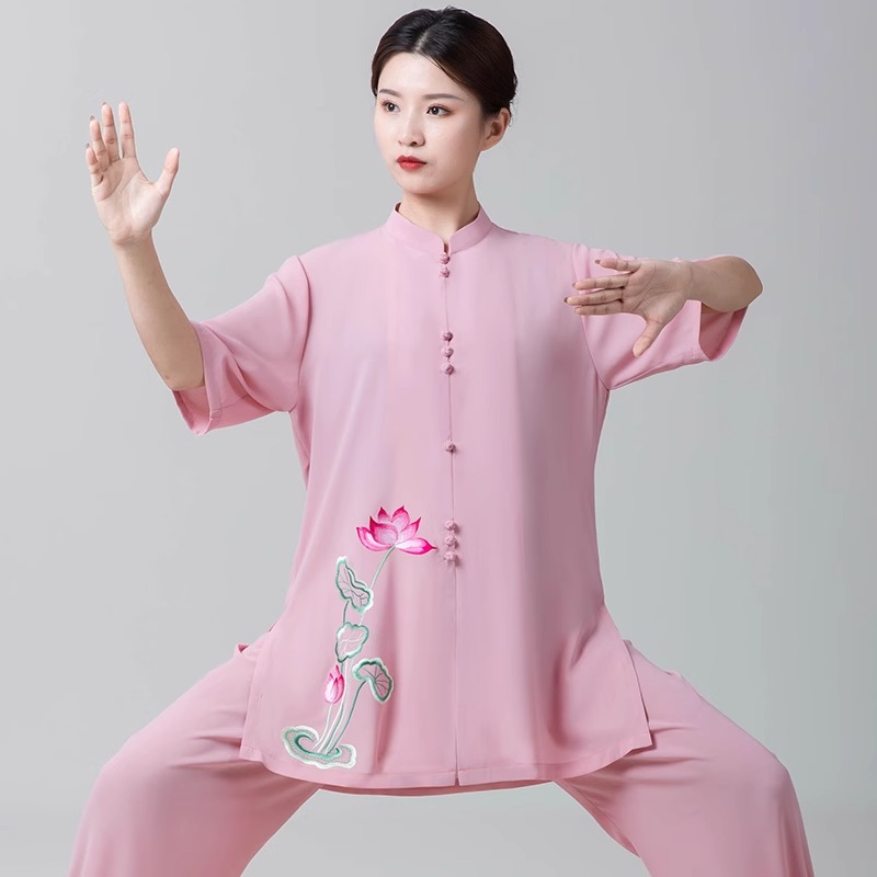 【咏莲】新款春夏季薄款女太极服高级漂亮练功服太极拳服装比赛表演