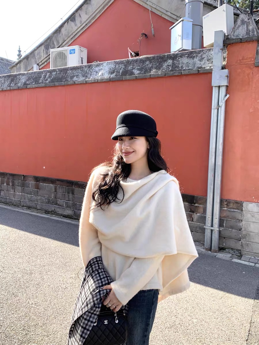 针织常规女常规款厚款纯色衫百搭韩版