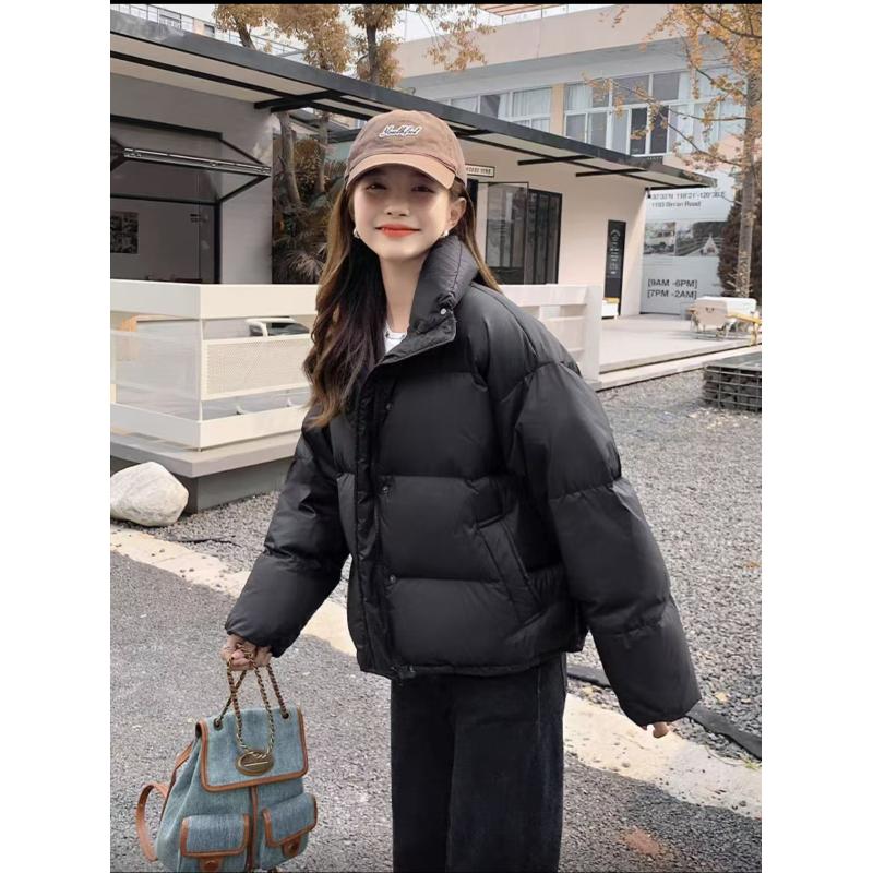 釉-韩版简约泡芙小面包羽绒服冬季百搭女