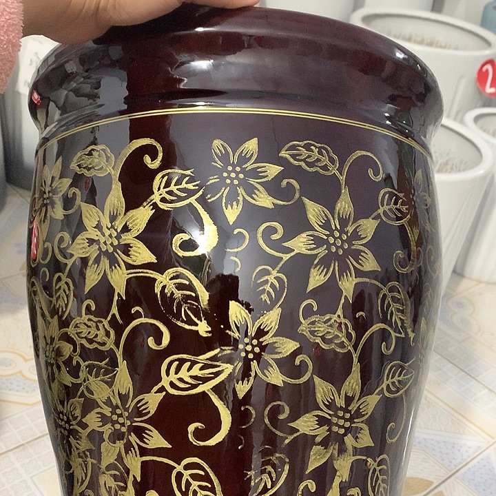 酱金花一个高37口径33送托盘默认微瑕