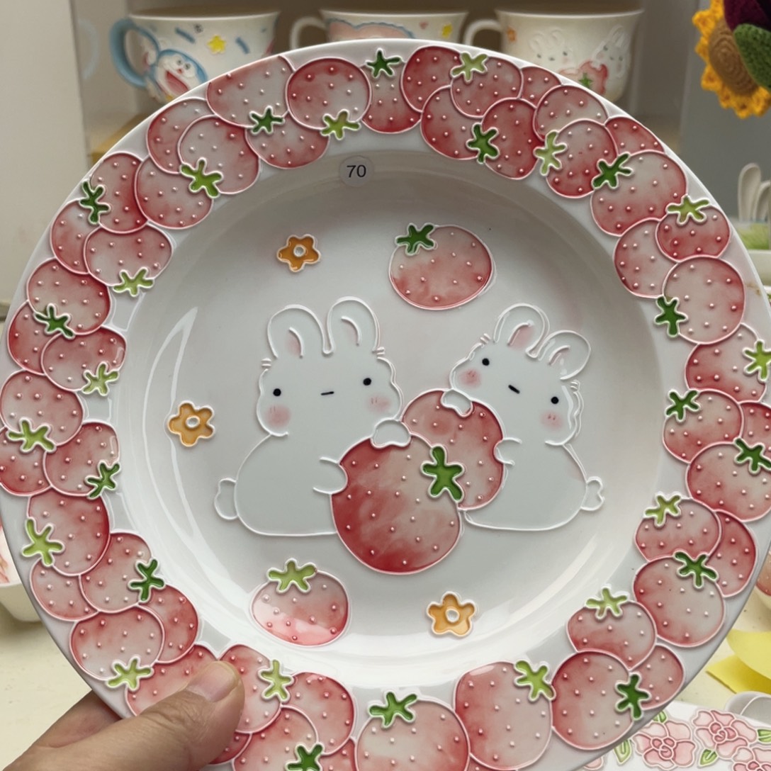 手绘手工制作陶瓷瑕疵70