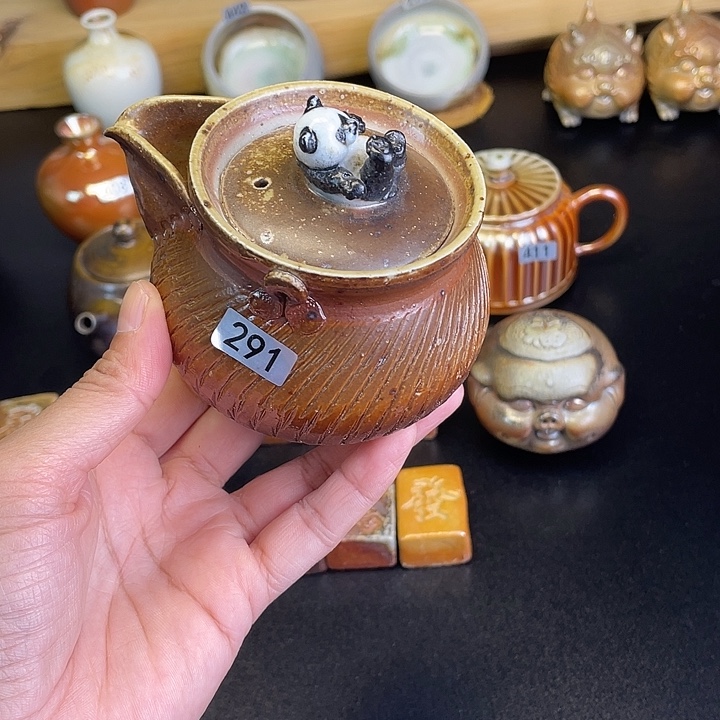 燃薪柴烧茶器熊猫宝瓶