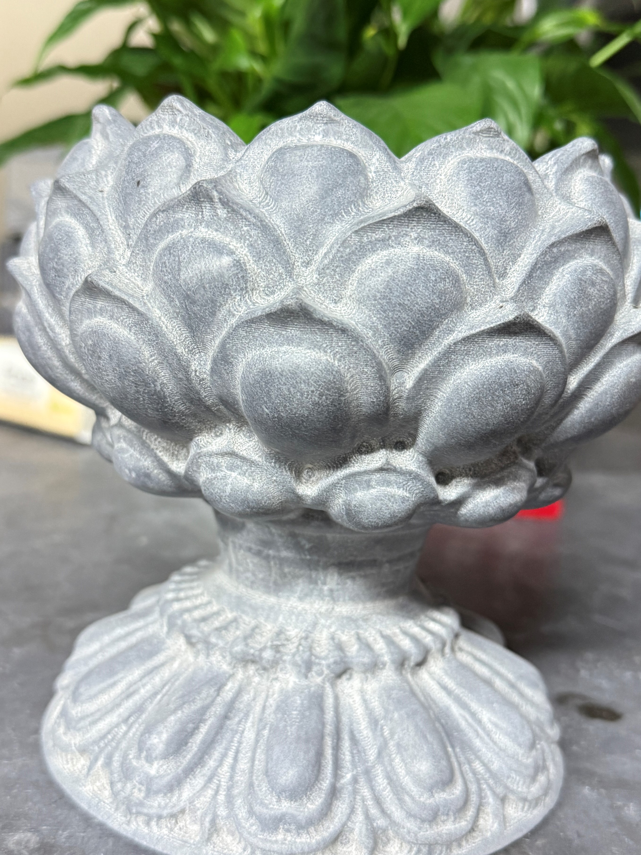 山西青石桌面摆件宝莲灯