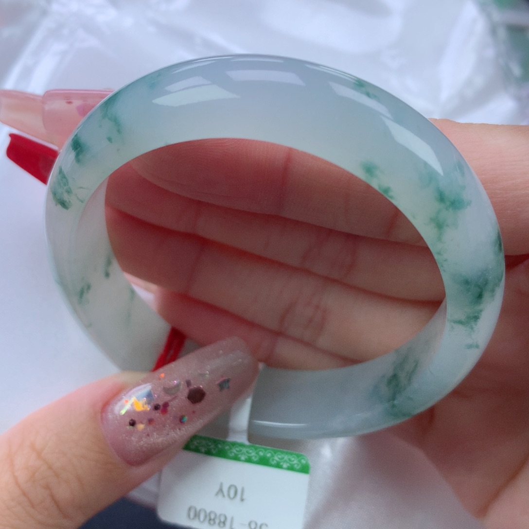 翡翠手镯未镶嵌56.8贵妃强推款
