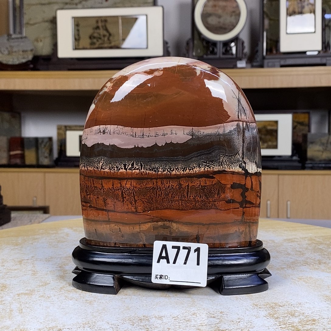 印石昌化石广西国画石摆件771