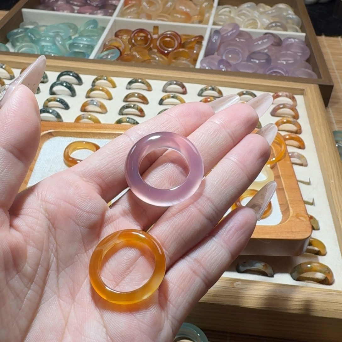 ****B玛瑙/玉髓未镶嵌戒圈