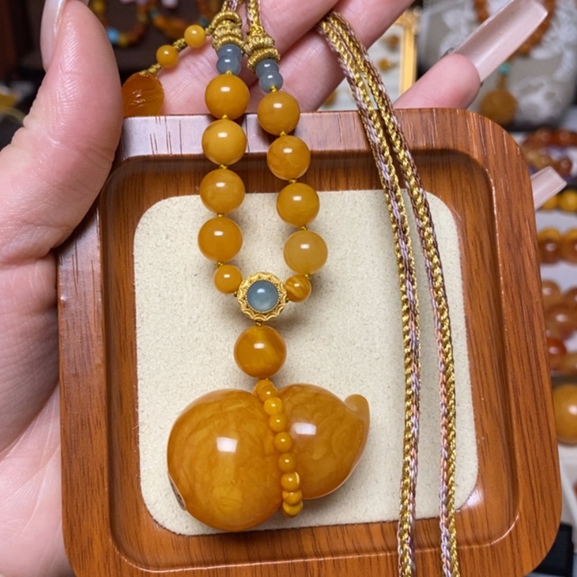 【闪购商品】蜜蜡颈饰未镶嵌项链