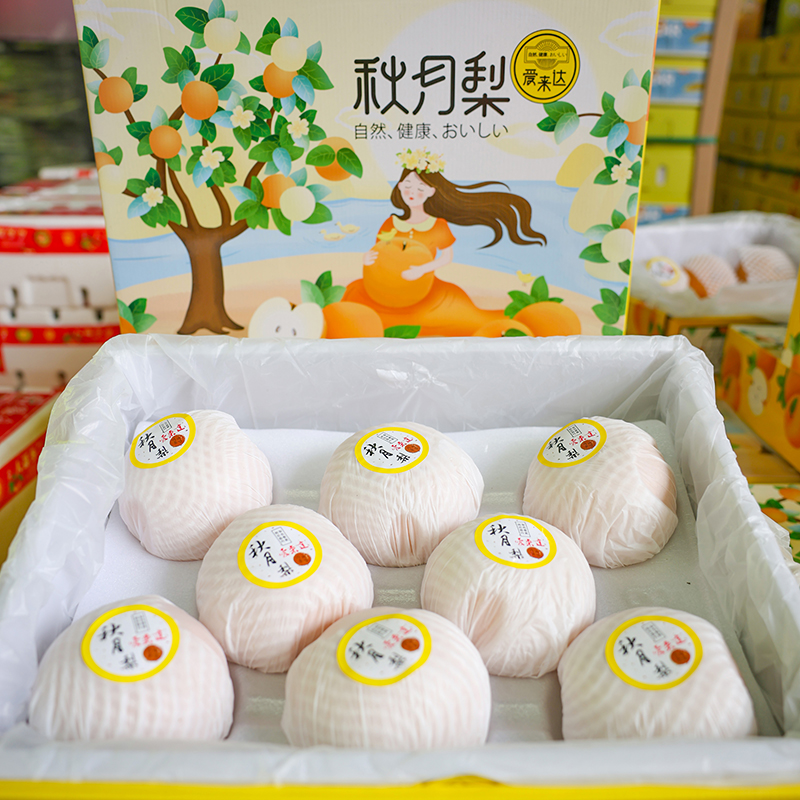 【众彩甄选】山东莱阳秋月梨礼盒装脆甜多汁新鲜应季水果山东省