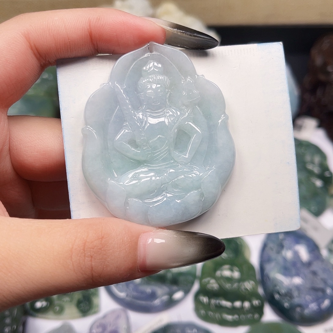翡翠未镶嵌颈饰天然