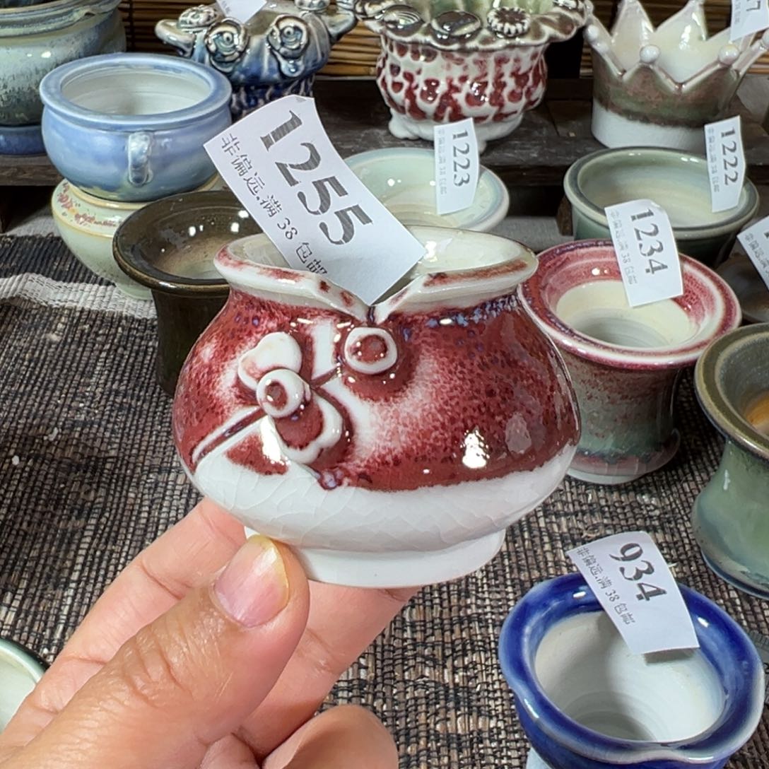 红陶景德镇手工花盆