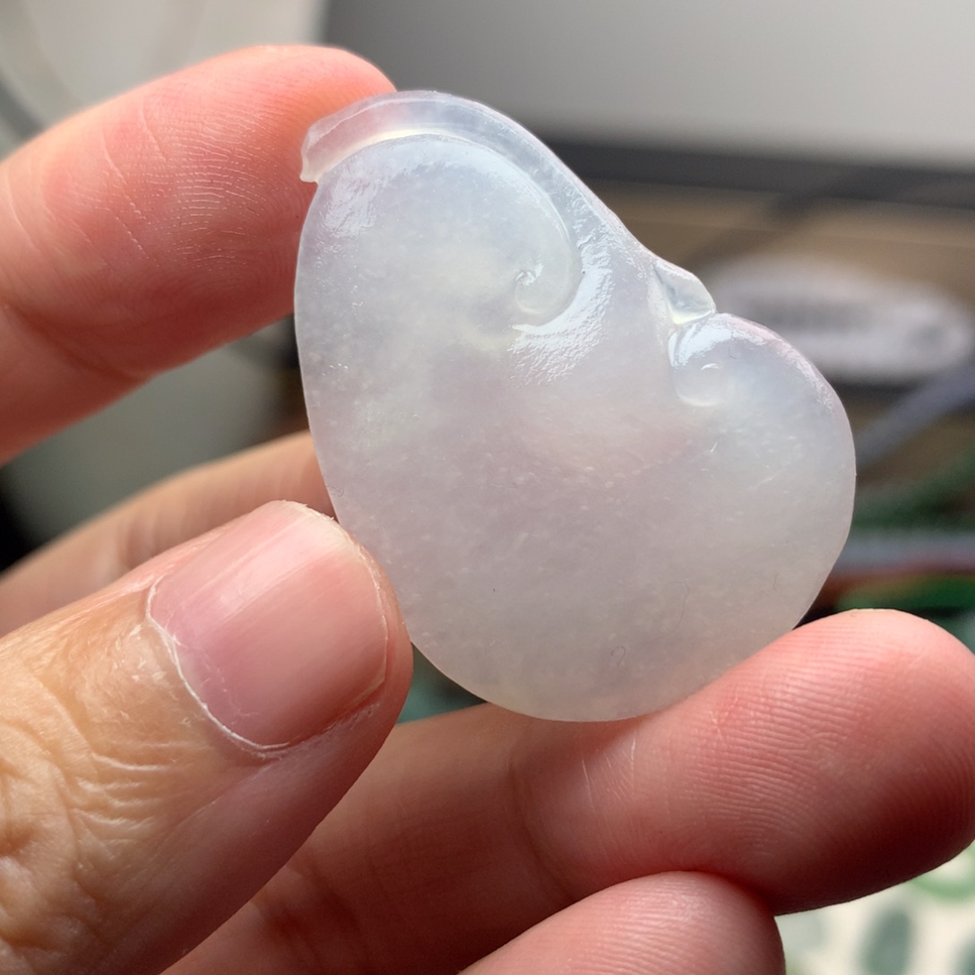 未镶嵌定制翡翠冰木纳雪花棉如意