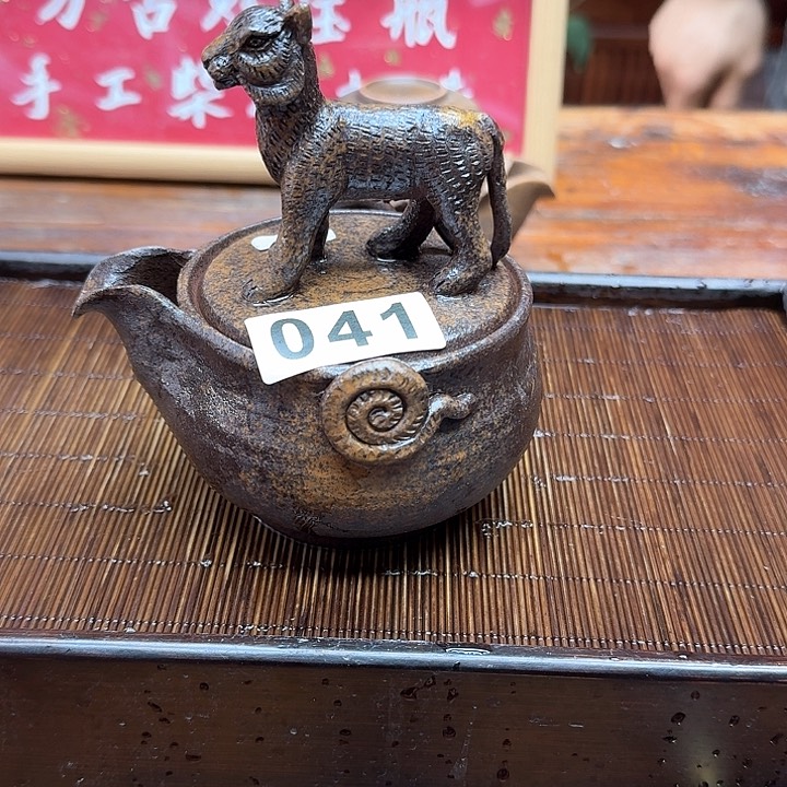 纯手工制作粗陶茶具