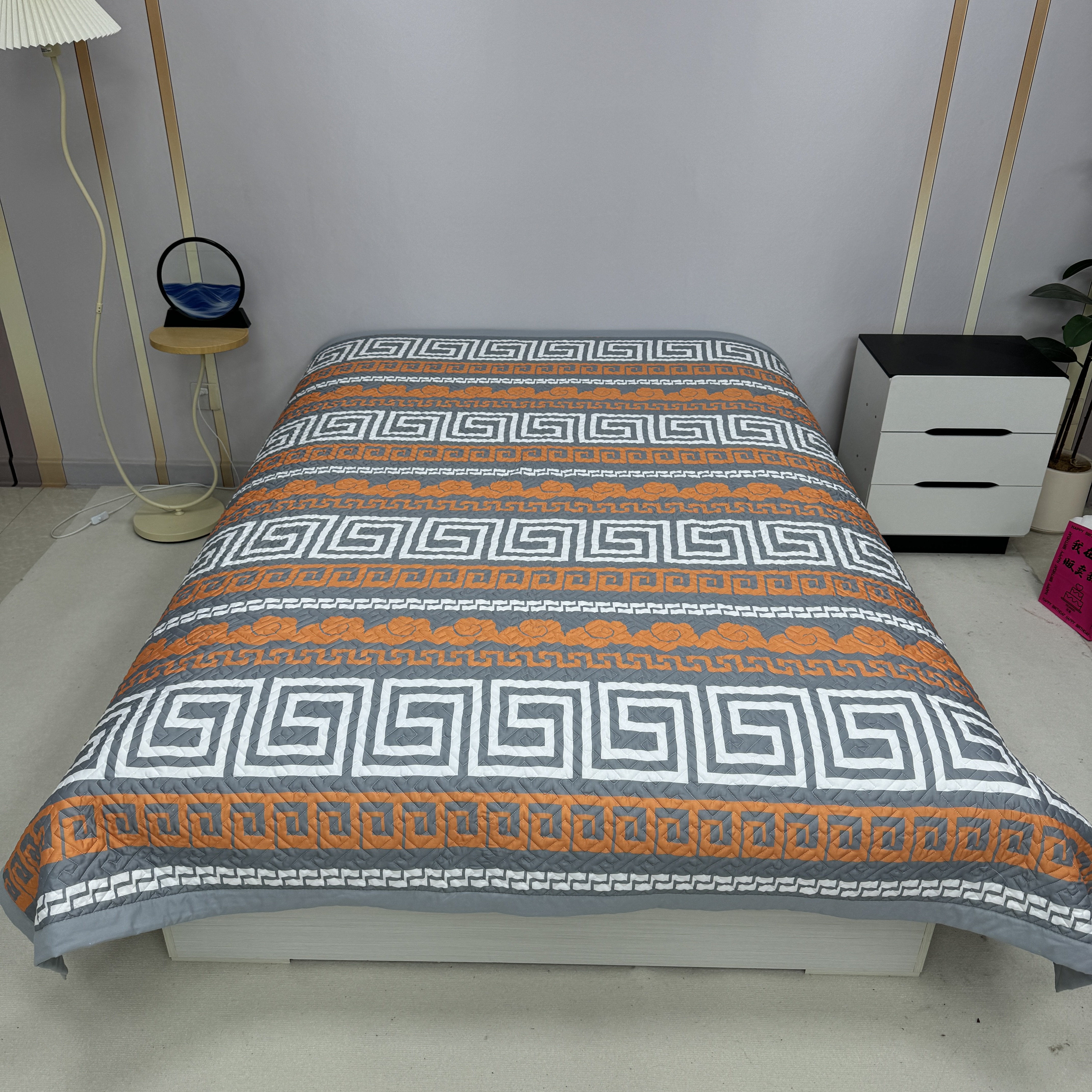 *新祥瑞200*230cm原棉木棉床盖加厚四季多功能床盖防滑可机洗