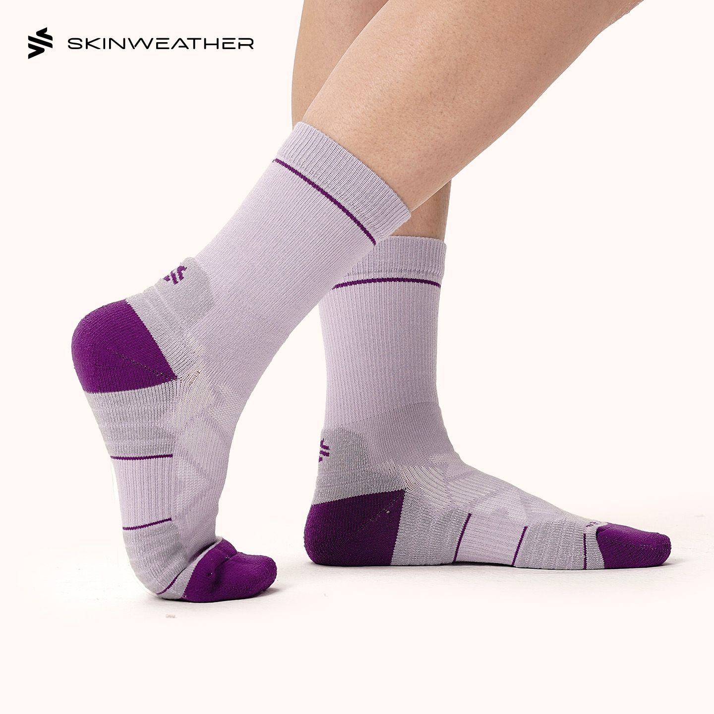 体表气候美利奴羊毛专业户外运动徒步袜子