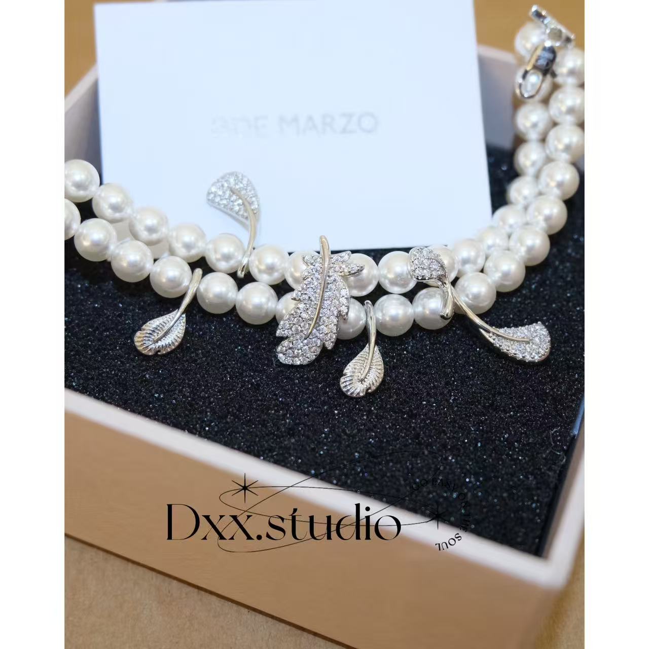 铜合金仿珍珠手链 小众设计百搭ins手链52274