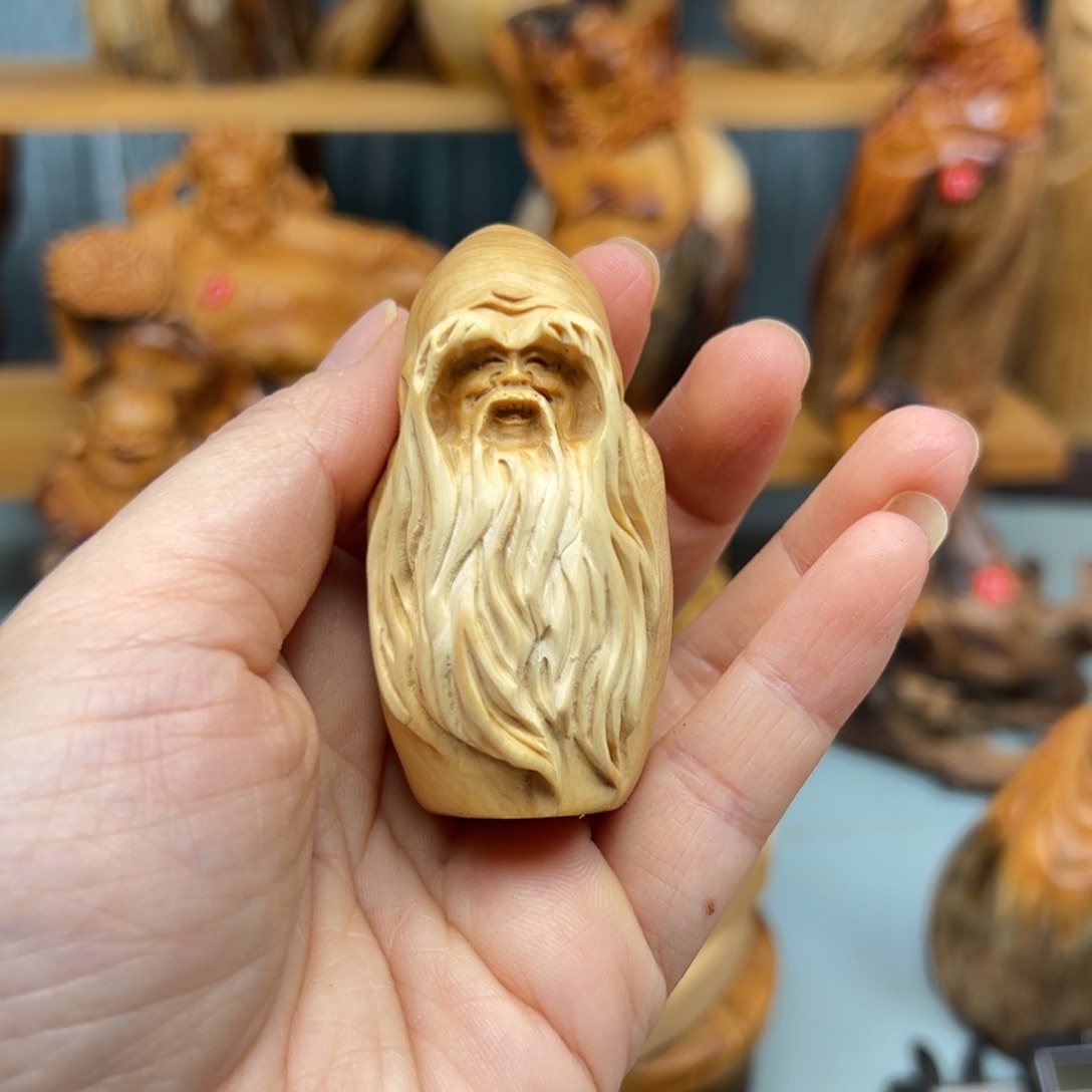 柏木崖柏木摆件手把件，25