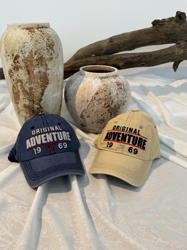 SEA.1  ADVEN1969 高品质美式复古水洗棉刺绣字母棒球帽