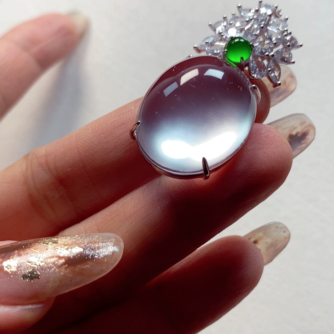 石英质玉未镶嵌颈饰26.5*19.9