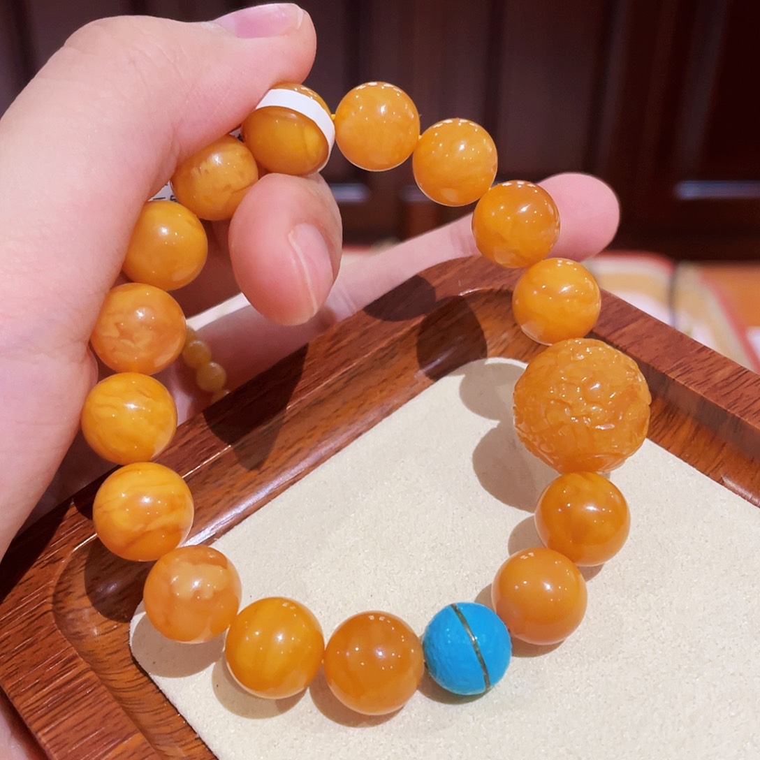 蜜蜡手链未镶嵌手串