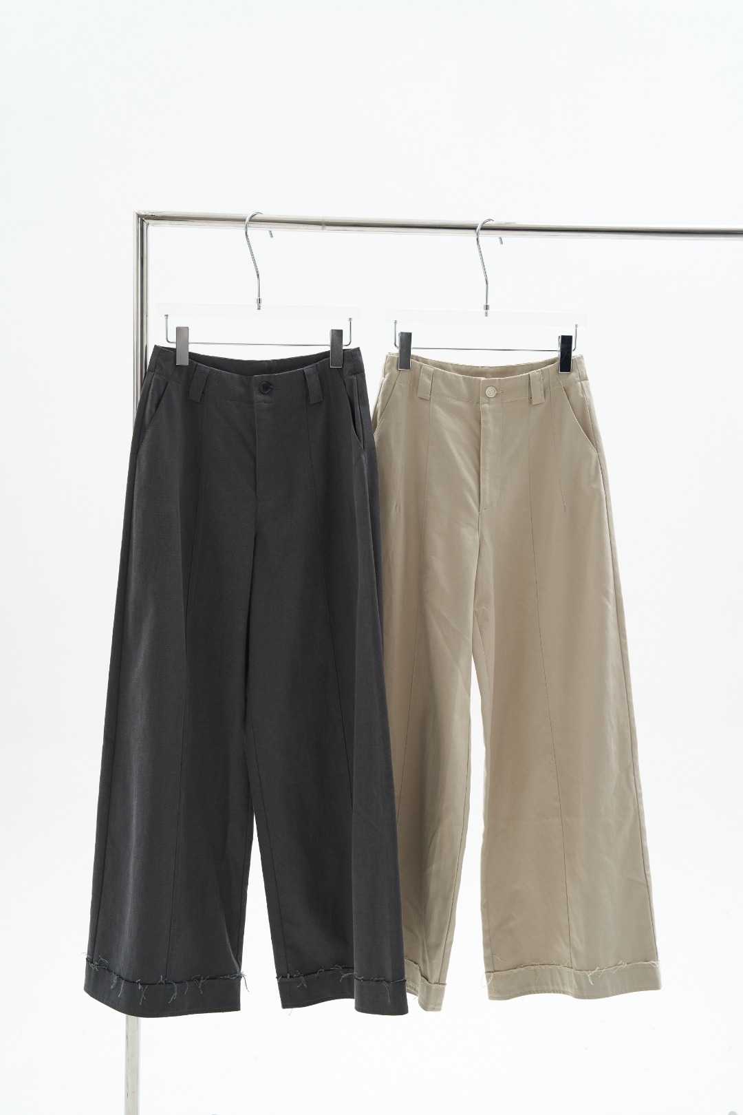 HTT小众设计感原创百搭纯色显瘦休闲裤5105056