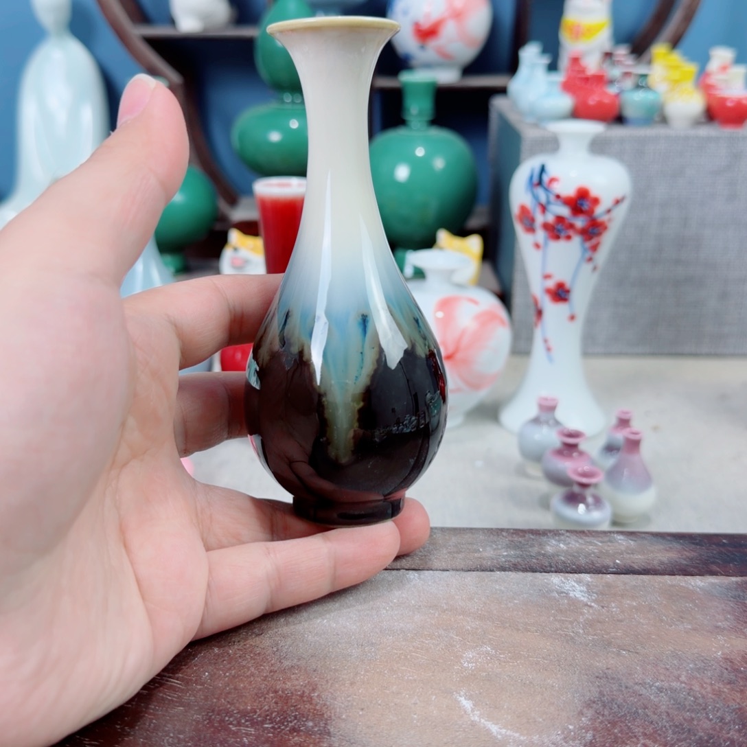 陶瓷手工小花器摆件