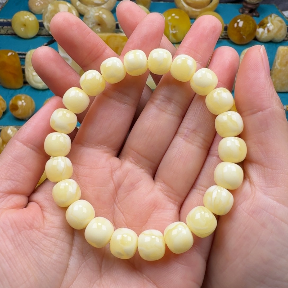 琥珀手链未镶嵌蜜蜡