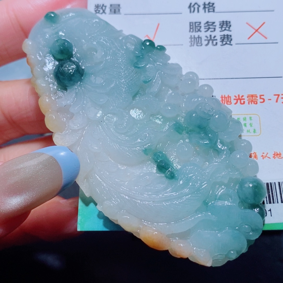 定制翡翠未镶嵌定制毛货翡翠挂件