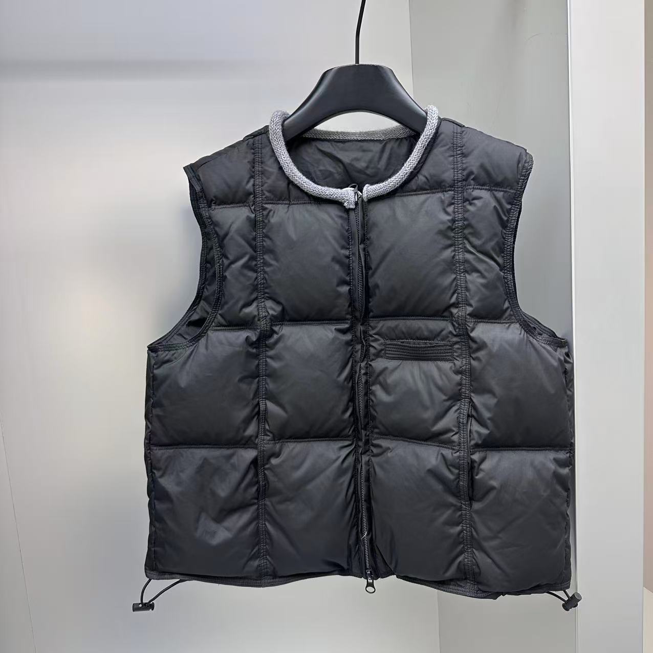 【2025冬韩款】95绒儿童马甲领口拼接羽绒马甲X2956