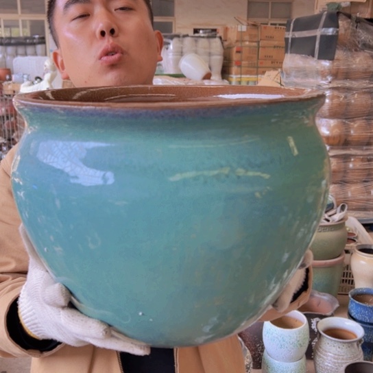 紫砂花盆高26口33———-