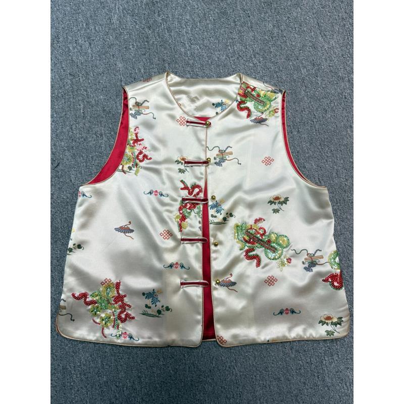 【深圳南油二姐】秋季新款新中式复古时尚显瘦马甲251612