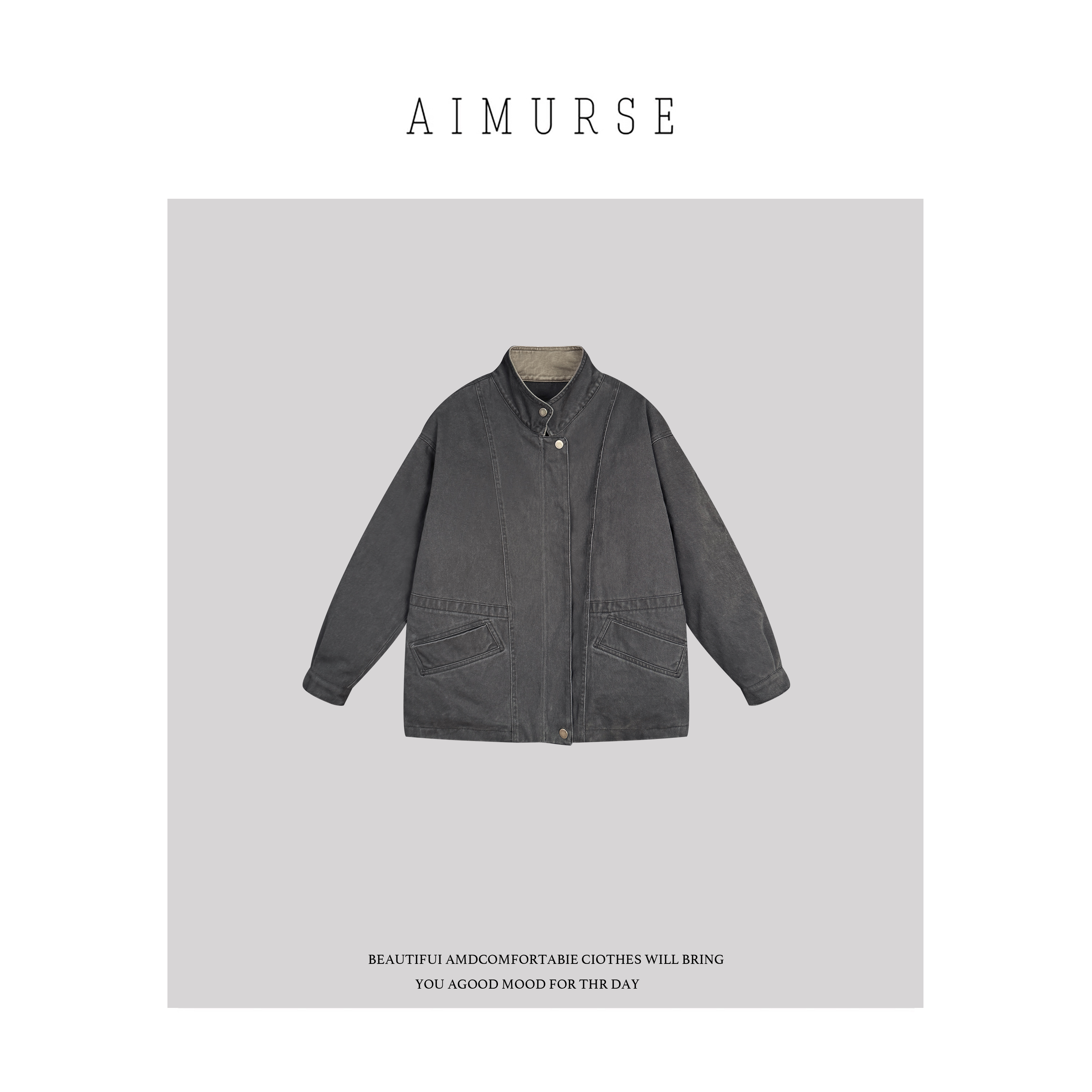 AIMURSE【暖冬新语】小众设计师 冬季保暖纯棉质感羽绒外套 AM70168
