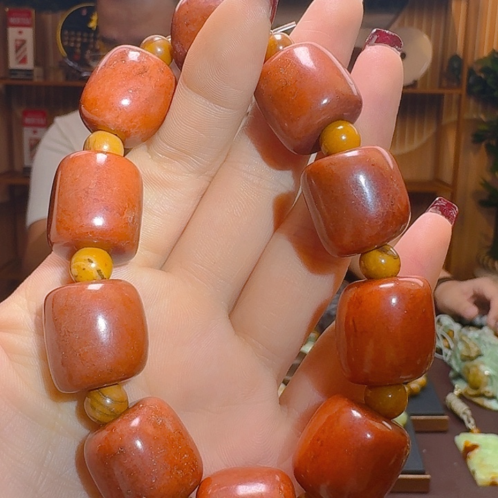 和田玉手串未镶嵌