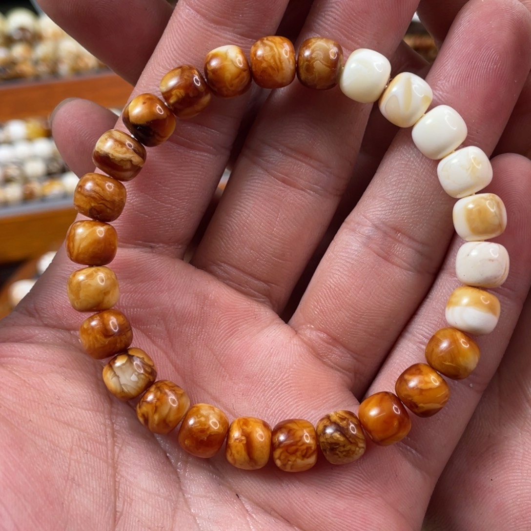 琥珀未镶嵌珠宝奇石8.5mm