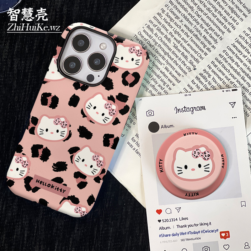 豹纹kt菲林壳适用软壳苹果16promax手机壳小米14华为mate60