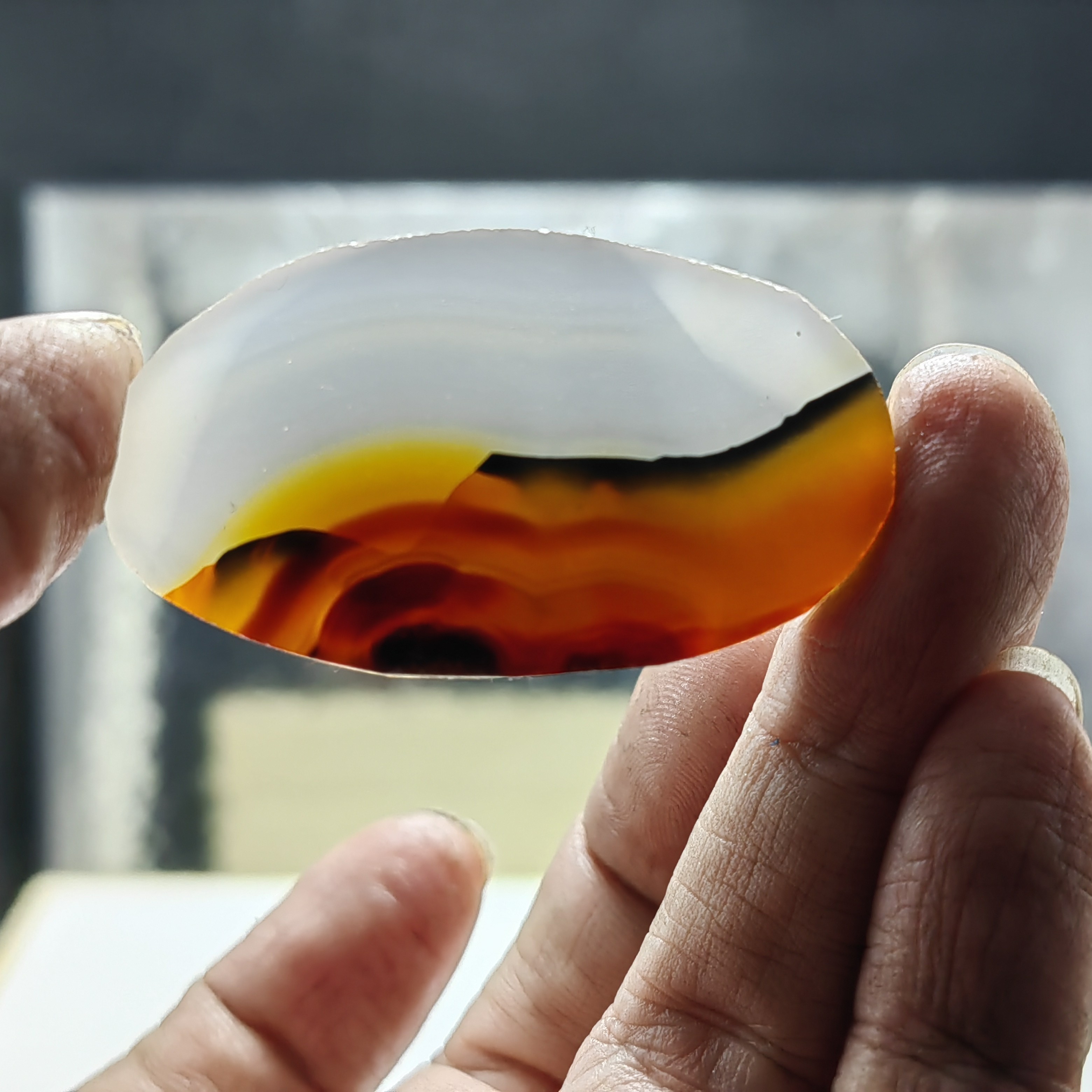 巴西海洋玉髓玛瑙草花象形纯天然吊坠风景男女水滴挂件山水意境画