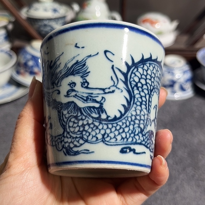 杯景德镇青花主人杯