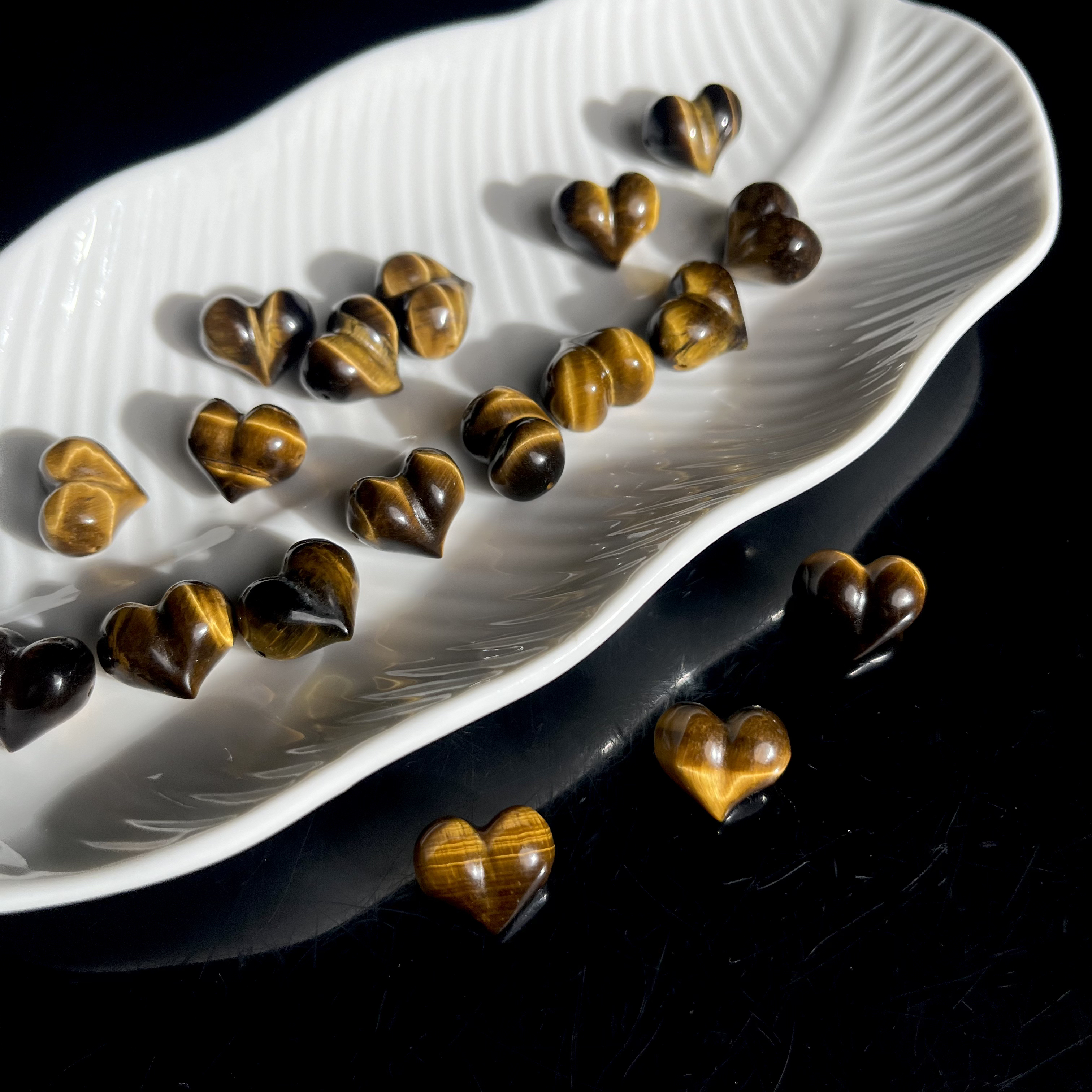 【大鱼甄选】黄虎眼屁桃爱心16*13配件JJG14多样性发其一