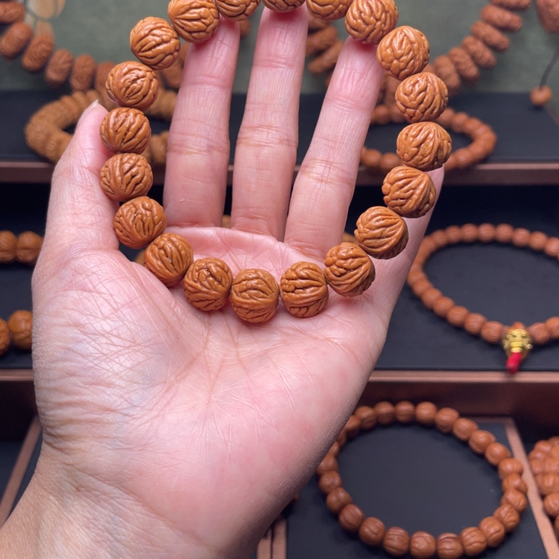 桃核手串14火焰纹