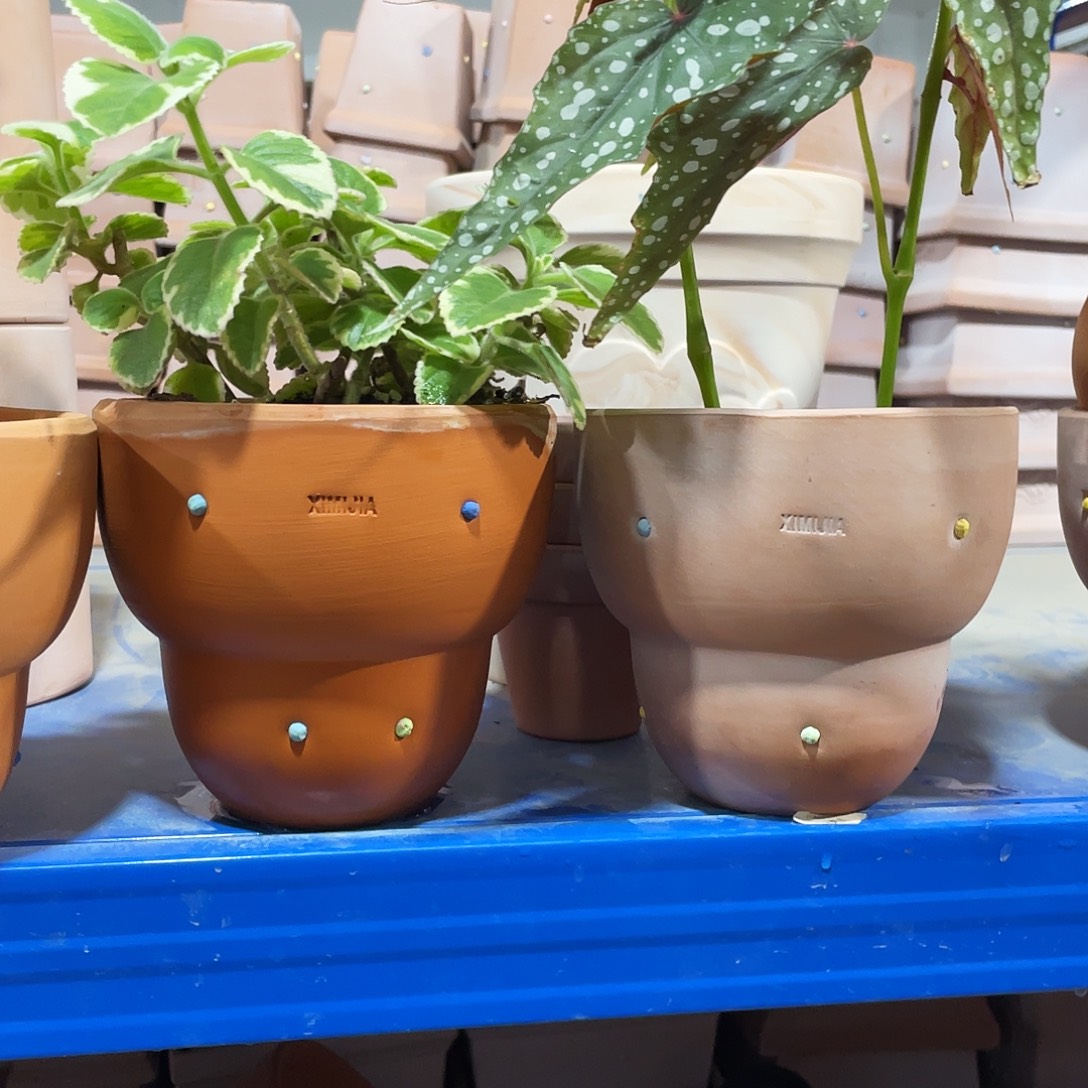 口14×13     陶粒花盆发一粉一红