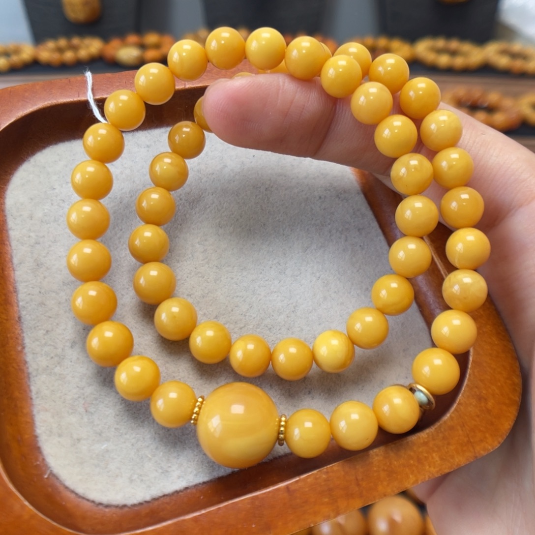 蜜蜡未镶嵌手链蜜蜡