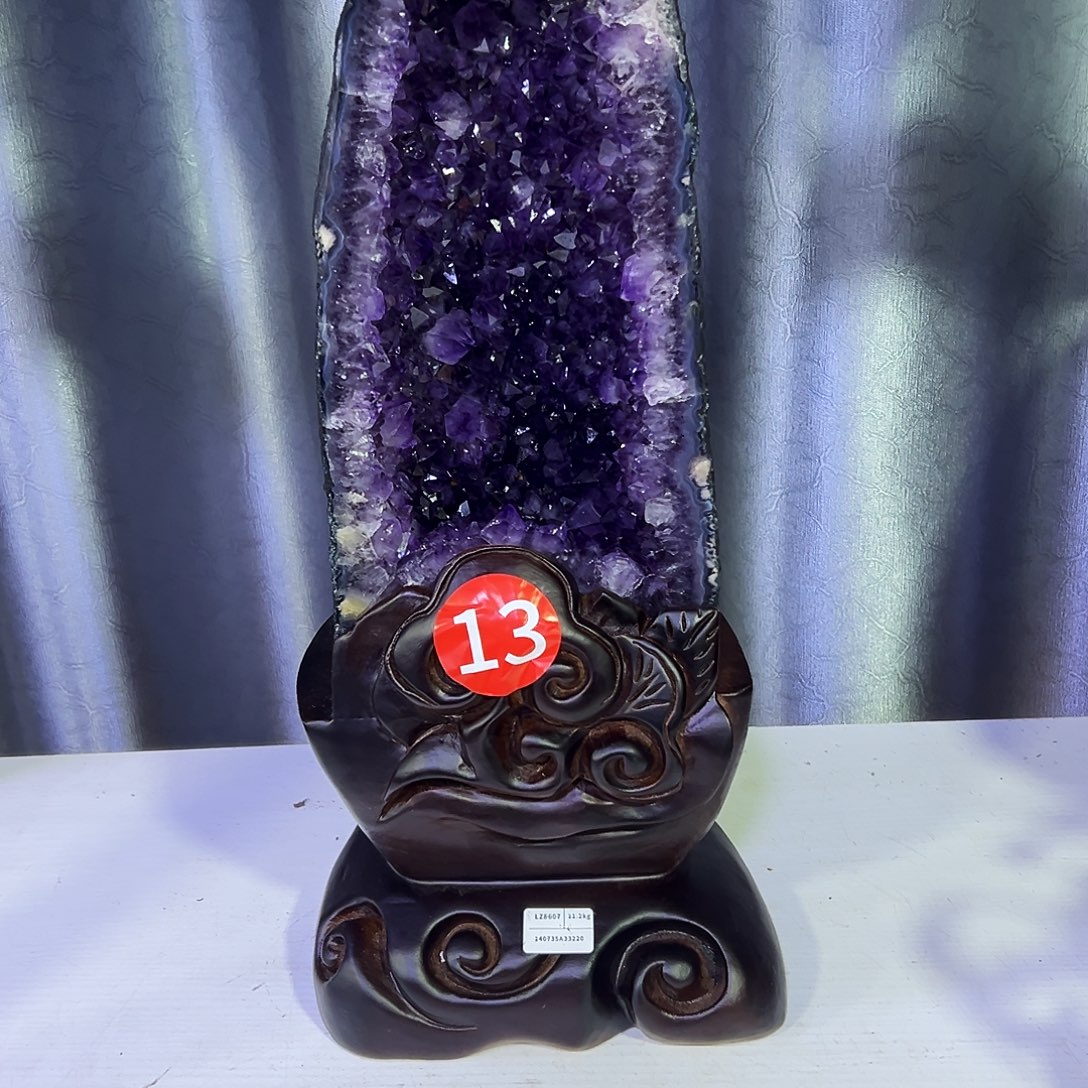 香***蜜未镶嵌大型摆件（非配饰）紫晶桃子