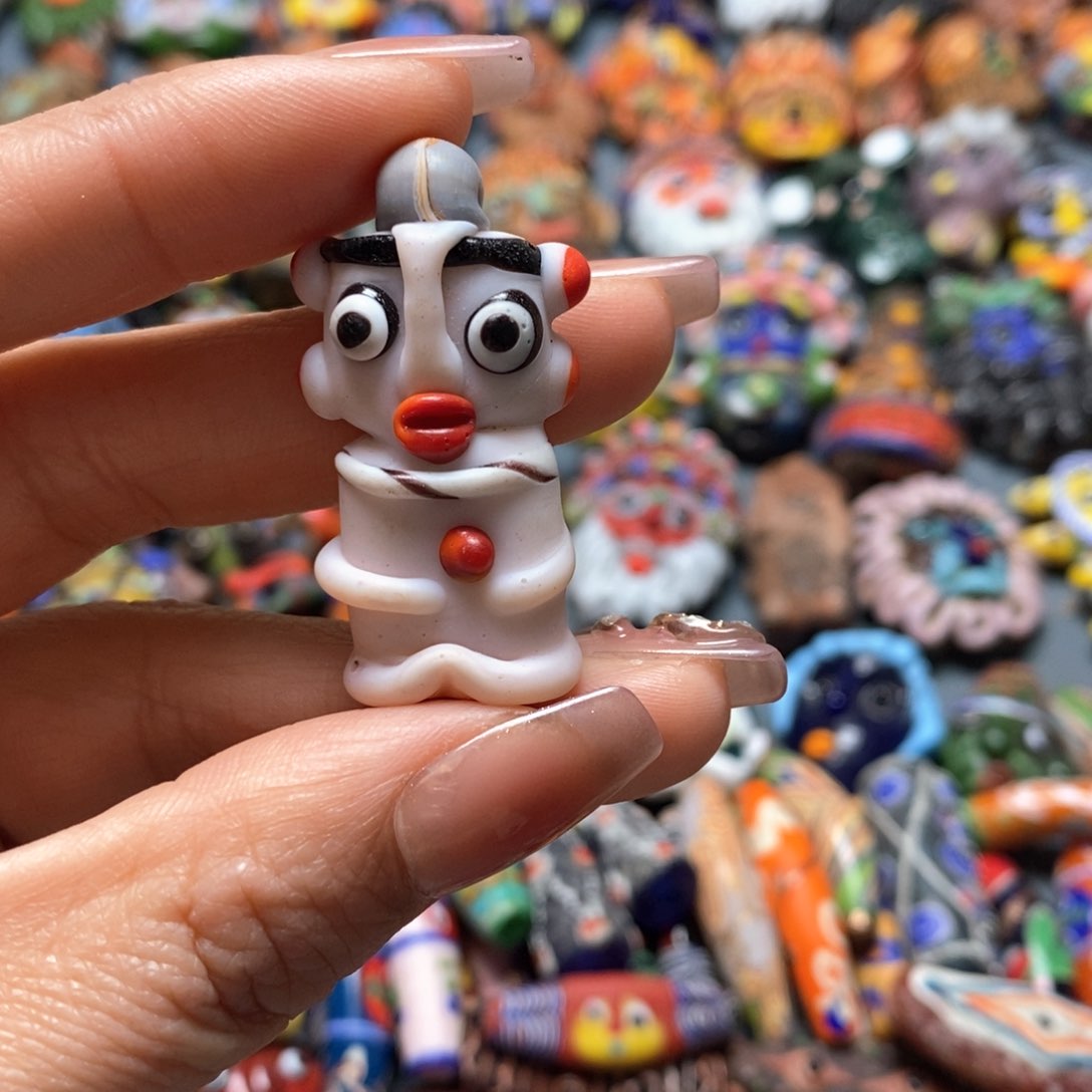 琉璃颈饰印度尼西亚小粉