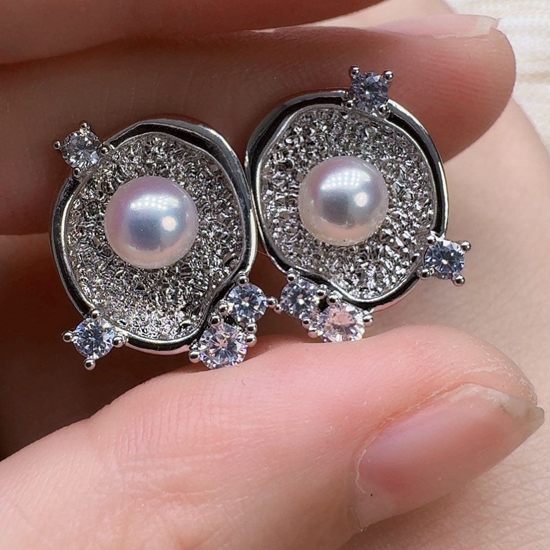 未镶嵌淡水珍珠耳饰